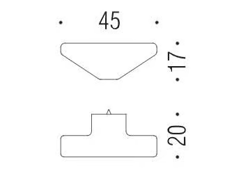 FORMAE F529 - Cromall® furniture knob by Colombo Design - view 3